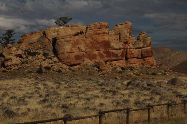 along Highway 287 entering Dubois from the east